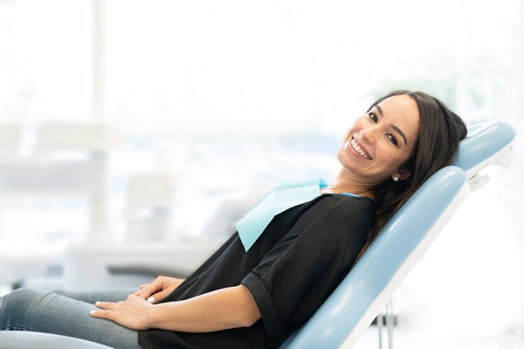 relaxed at dentist office - dental office in grover beach five cities
